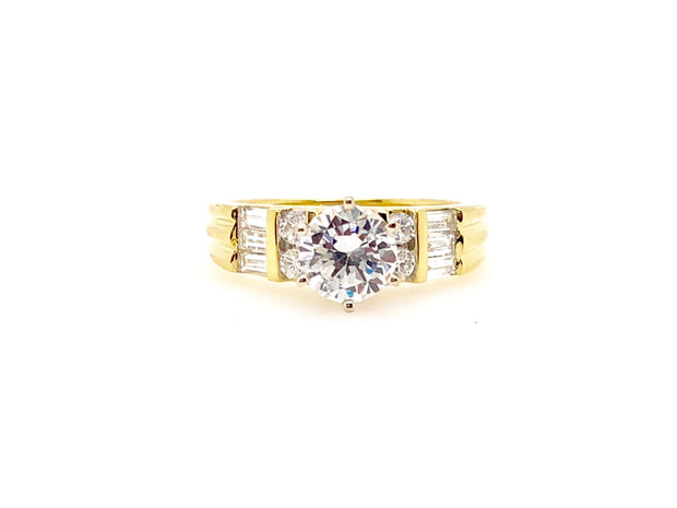 Yellow Gold Diamond Engagement Ring