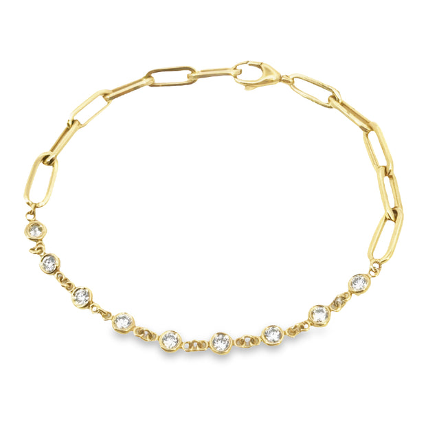 Yellow Gold Diamond Fashion Bracelet