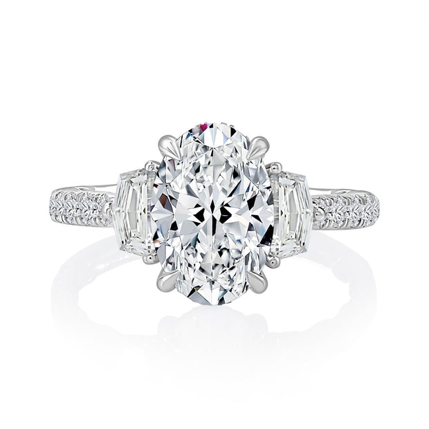 A. JAFFE Diamond Engagement Ring