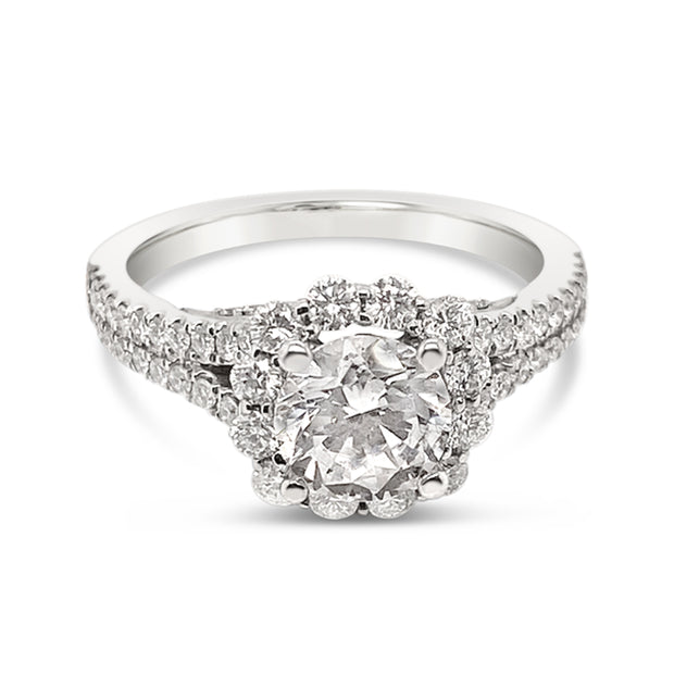 Scott Kay "Namaste" Halo Engagement Ring