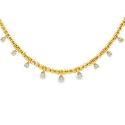 Yellow Gold Diamond Fashion Necklace