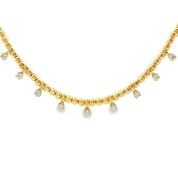Yellow Gold Diamond Fashion Necklace