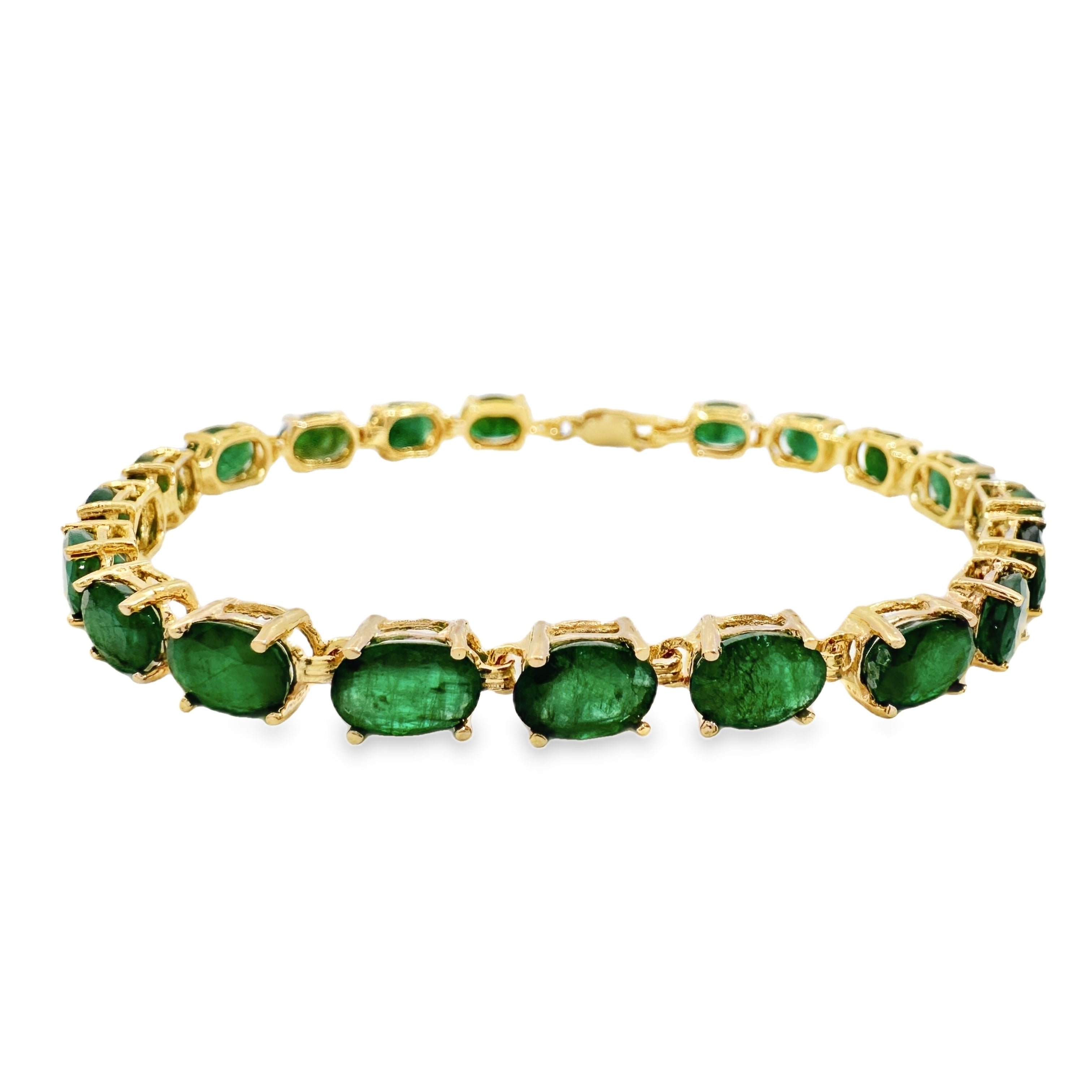 Yellow Gold Emerald Fashion Bracelet