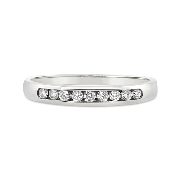 White Gold Diamond Wedding Band