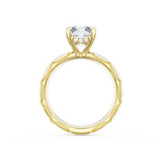 Lab Grown Radiant Cut Yellow Gold Diamond Tacori Engagement Ring