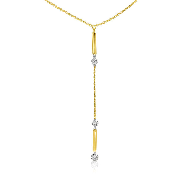 Yellow Gold Diamond Fashion Necklace