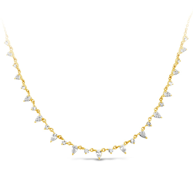 Yellow Gold Diamond Fashion Necklace