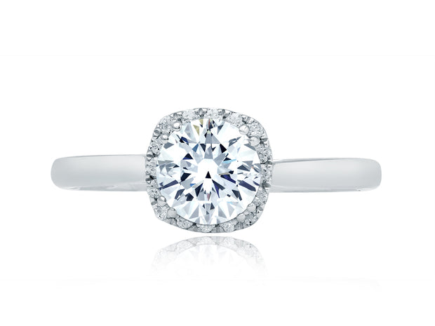 A. JAFFE Halo Engagement Ring