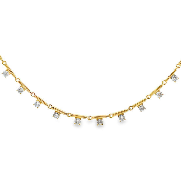 Yellow Gold Diamond Fashion Necklace