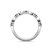 IMAGINE Sapphire and Diamond Wedding Band