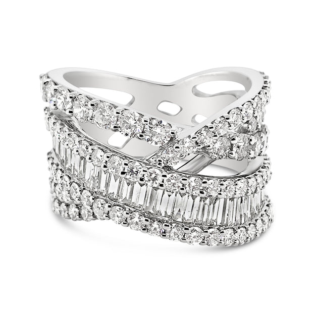 White Gold Diamond Fashion Ring