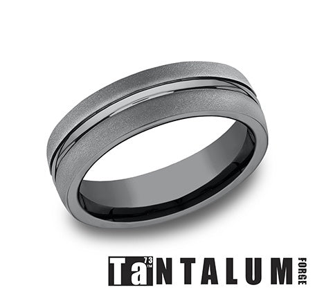 Benchmark Tantalum Men's Wedding Band
