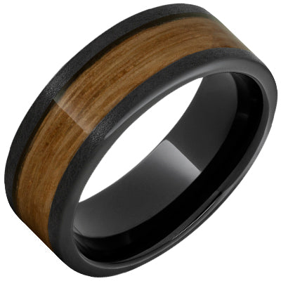 Ceramic Men's Barrel Aged Wedding Band