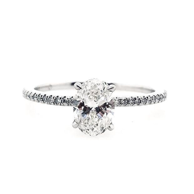 Forevermark Platinum Oval Diamond Engagement Ring