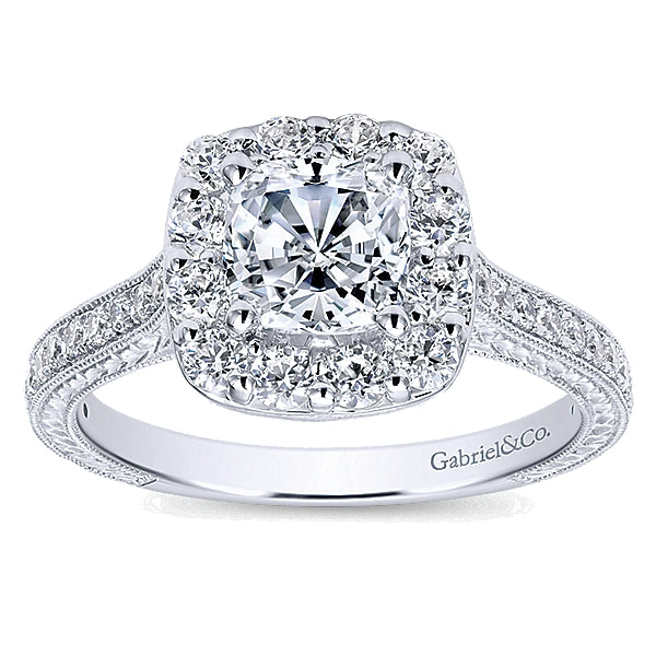 GABRIEL & CO "Victorian" Engagement Ring