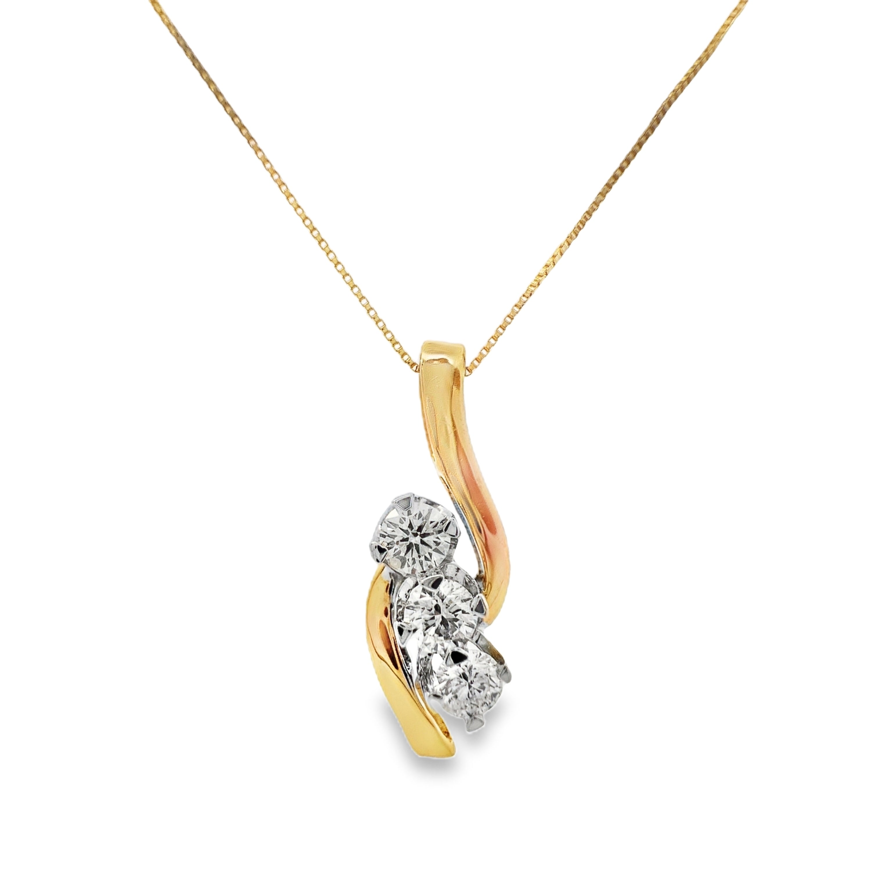 Yellow Gold Diamond Fashion Pendant