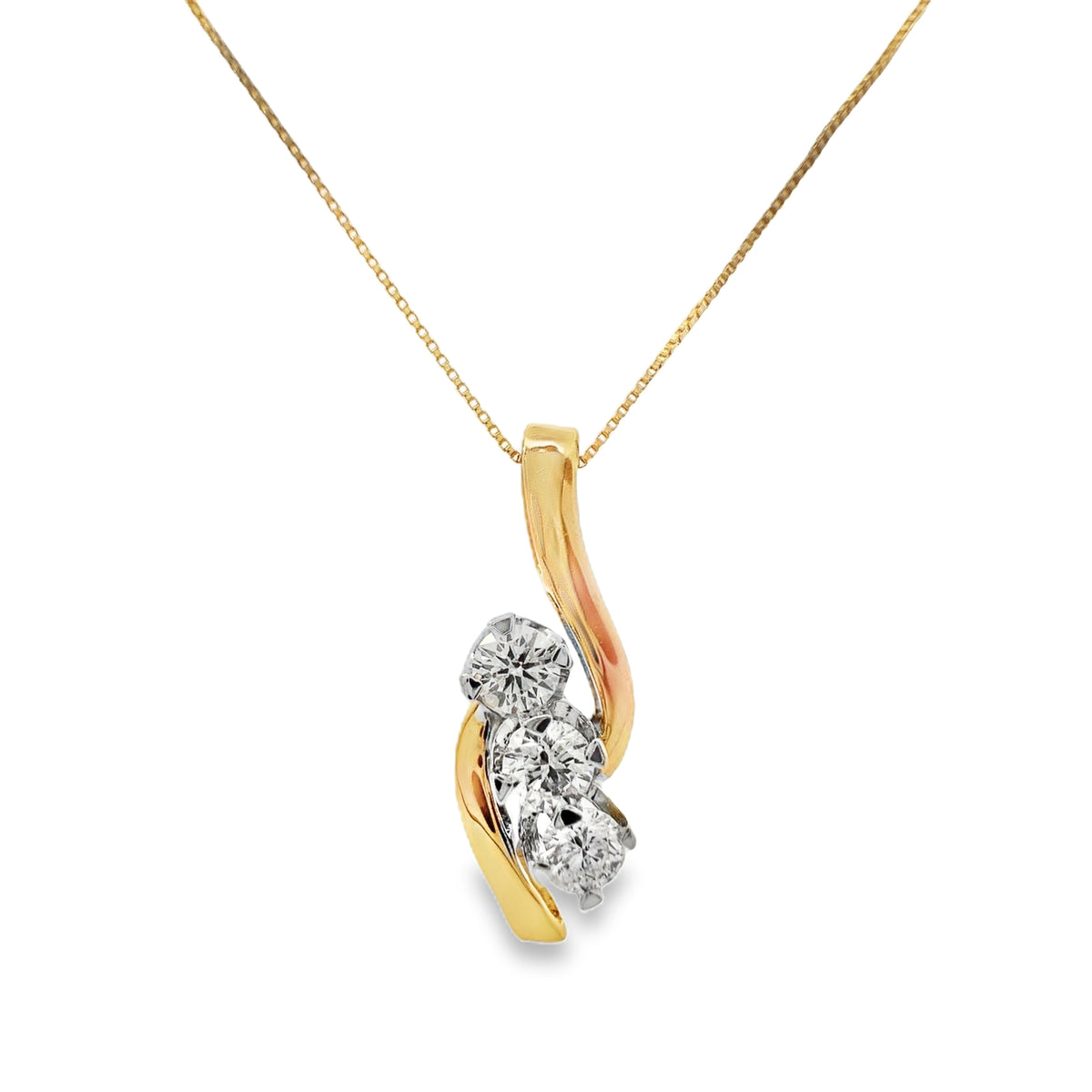 Yellow Gold Diamond Fashion Pendant