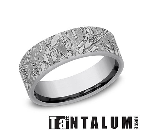 Benchmark Grey Tantalum Men's Wedding Band