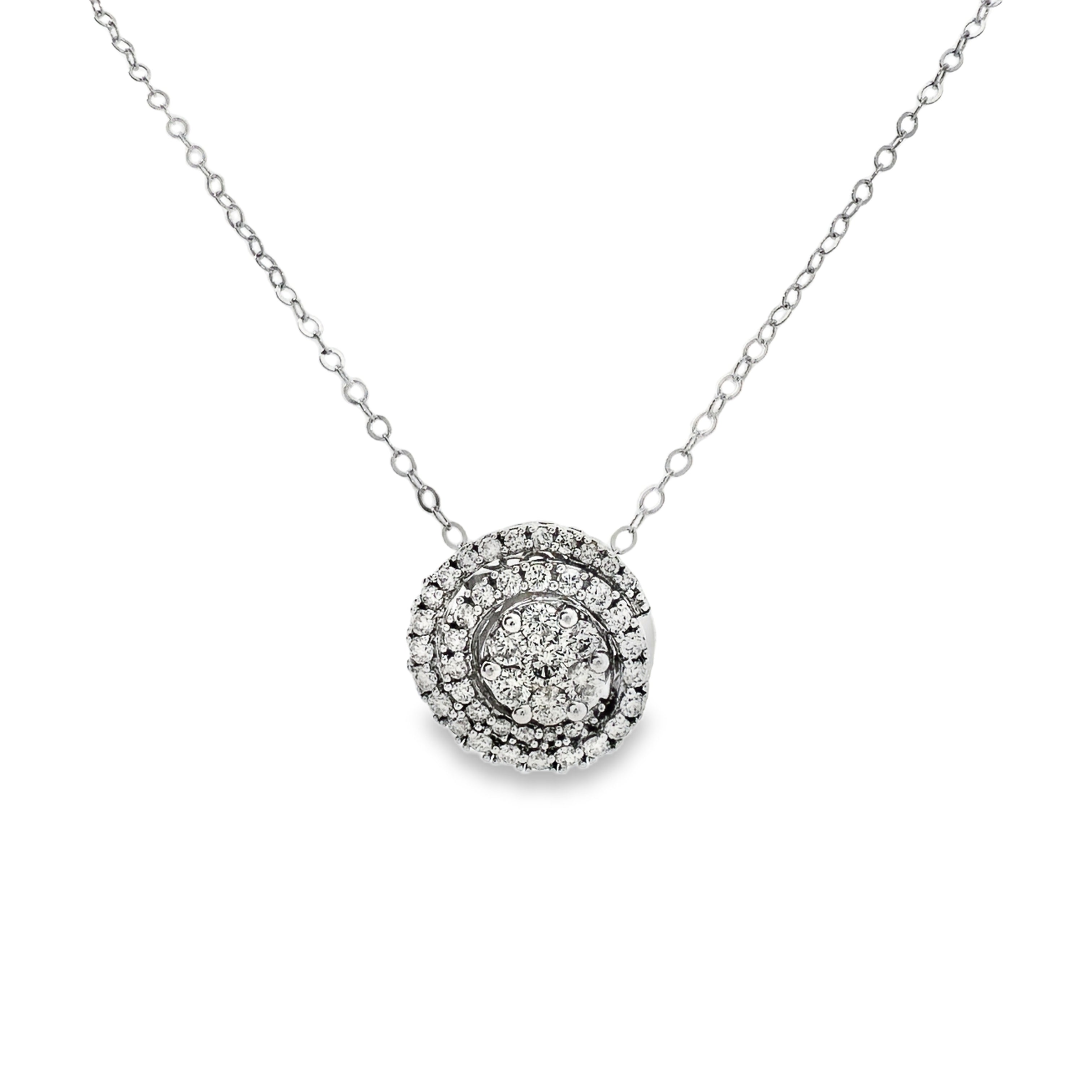 White Gold Diamond Fashion Pendant