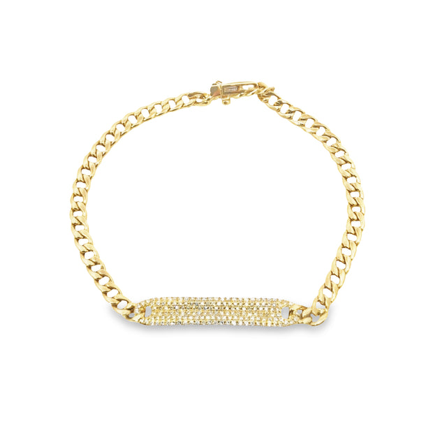 Yellow Gold Diamond Fashion Bracelet