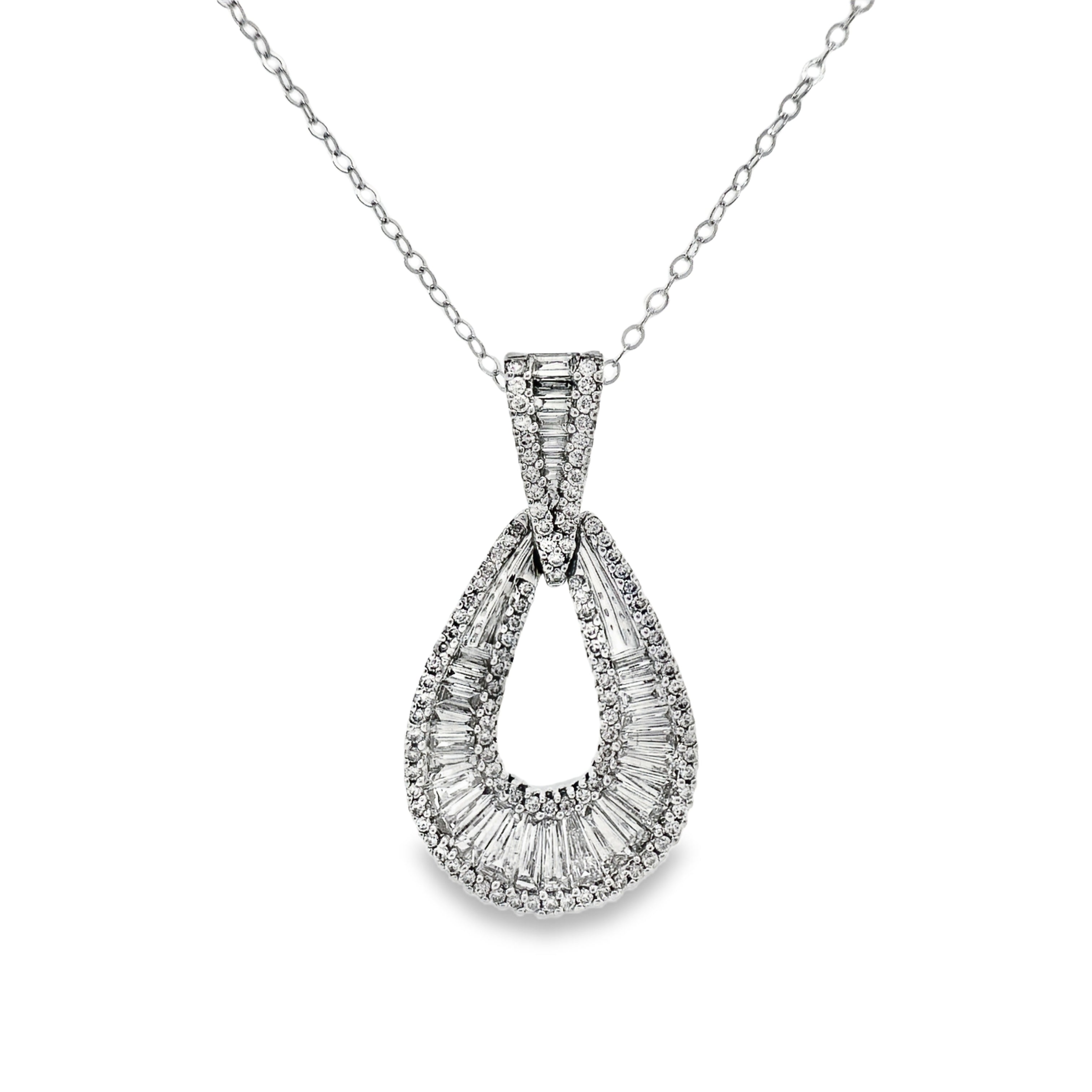 White Gold Diamond Fashion Pendant
