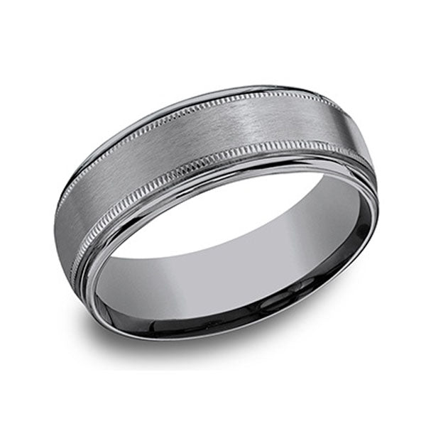 Benchmark Grey Tantalum Men's Wedding Band