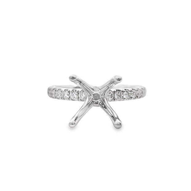 White Gold Diamond Engagement Ring