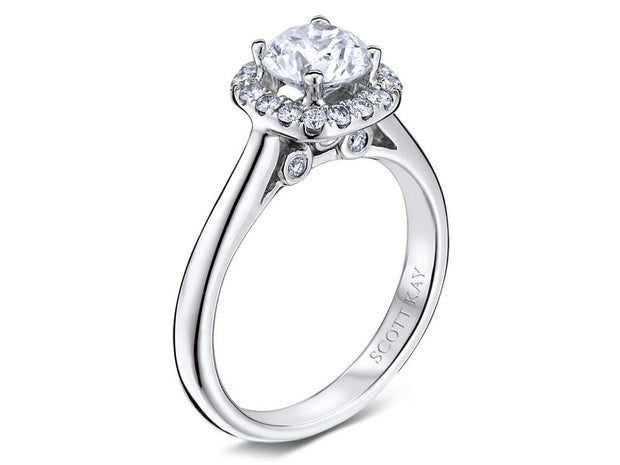 Scott Kay "Luminaire" Halo Engagement Ring