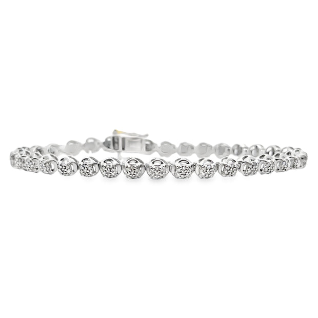 White Gold Diamond Fashion Bracelet