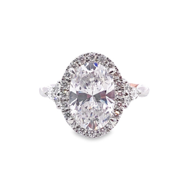 A. JAFFE Halo Engagement Ring