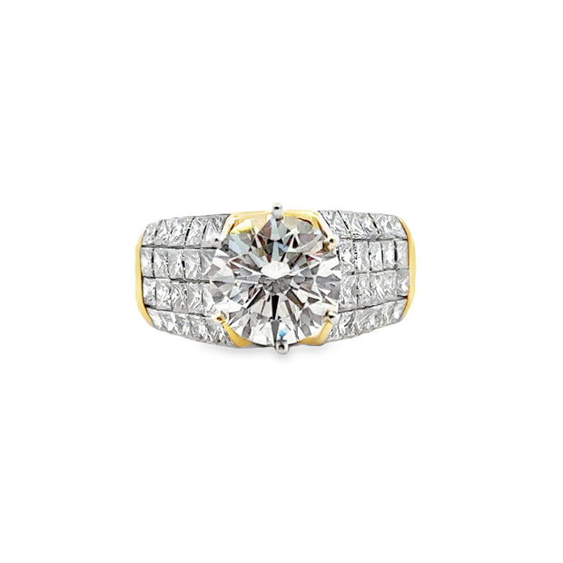 Lab Grown Yellow Gold Diamond Engagement Ring