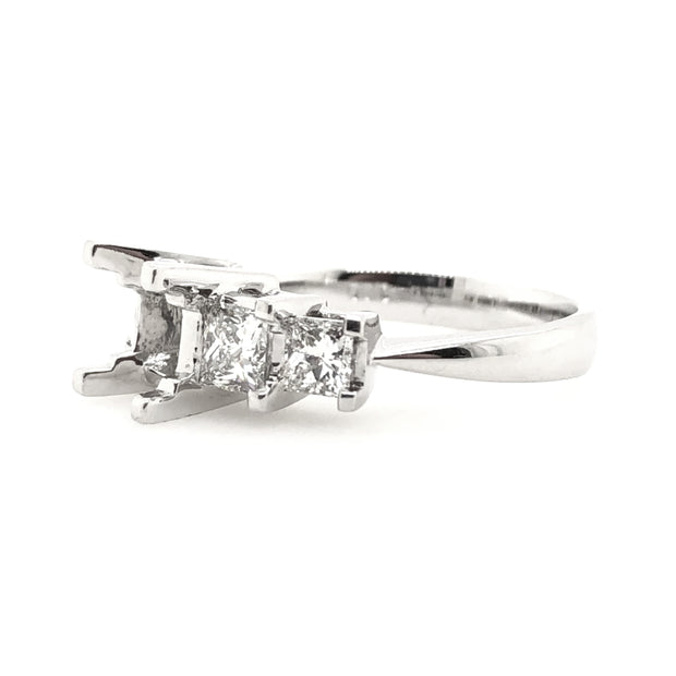White Gold Diamond Engagement Ring