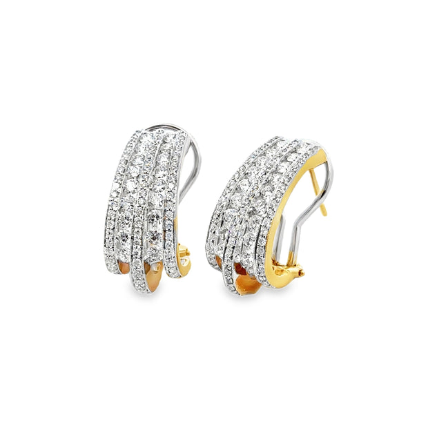 Yellow Gold Diamond Fashion Earrings