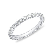 Memoire "Petite Prong" Diamond Eternity Band