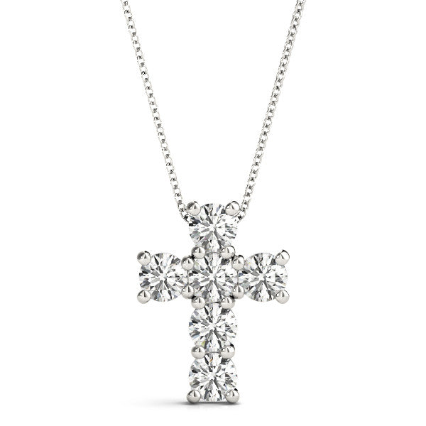 Forevermark 0.57 Cttw. White Gold Diamond Cross Pendant