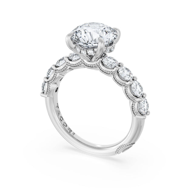 Lab Grown Platinum Diamond Tacori Engagement Ring