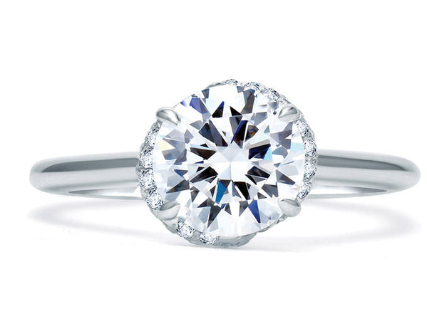 A. JAFFE Halo Engagement Ring