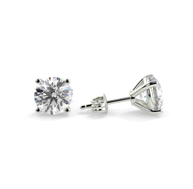 Forevermark 1.00 Cttw. White Gold Diamond Solitaire Earrings