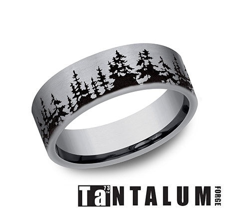 Benchmark Grey Tantalum Men's Wedding Band