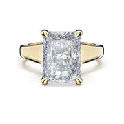 Lab Grown Cushion Cut Yellow Gold Diamond Tacori Engagement Ring