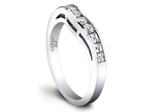 Jeff Cooper Diamond Curved Wedding Band