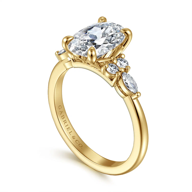 GABRIEL & CO "Contemporary" Engagement Ring