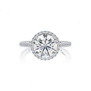 A. JAFFE Halo Engagement Ring