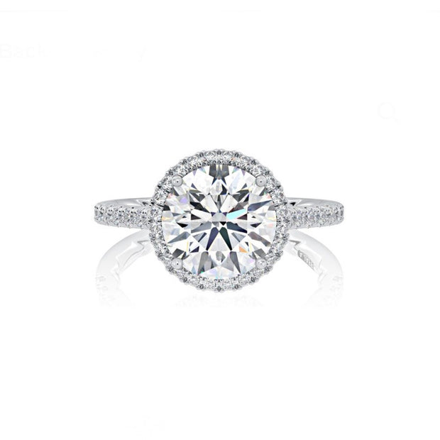 A. JAFFE Halo Engagement Ring