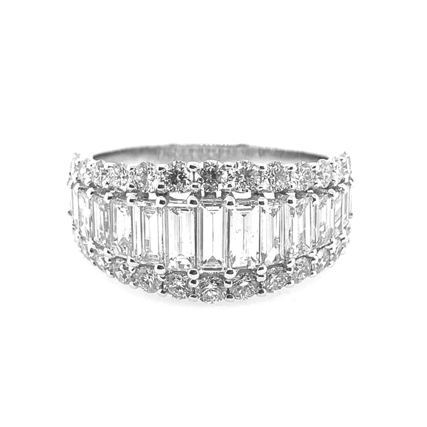 White Gold Diamond Fashion Ring