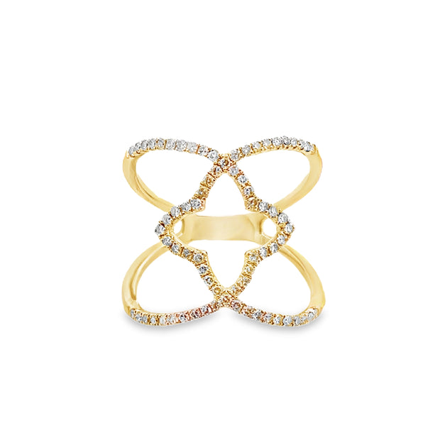 Yellow Gold Diamond Fashion Ring