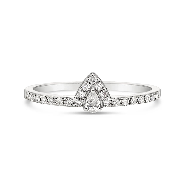 White Gold Diamond Fashion Ring