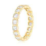 Lab Grown Yellow Gold Diamond Eternity Band
