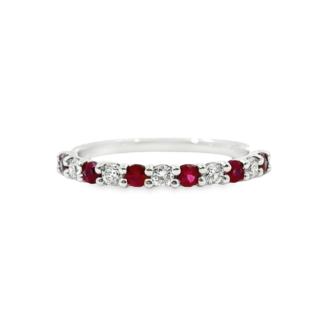 IMAGINE Ruby and Diamond Wedding Band