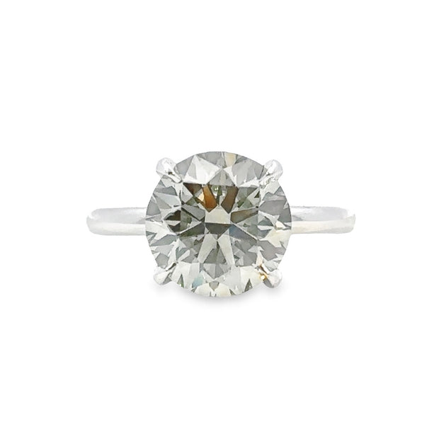 White Gold Fancy Color Diamond Solitaire Engagement Ring